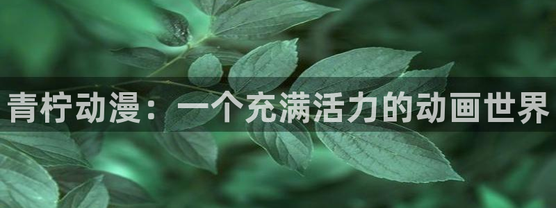 最新动漫里番推荐：青柠动漫：一个充满活力的动画世界